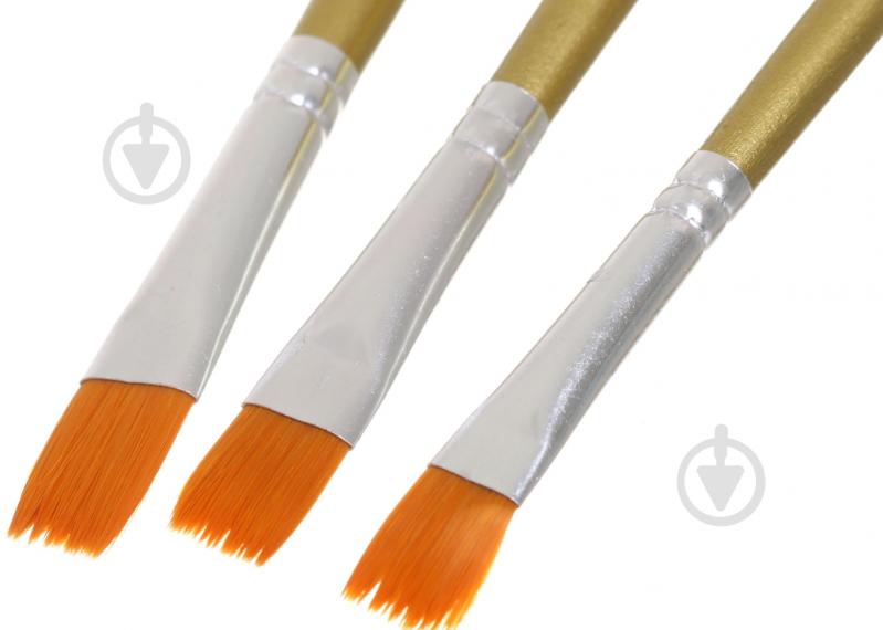 Набір пензлів пласких 3 шт. - фото 2