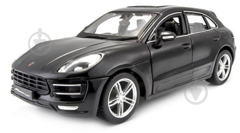 Автомодель Bburago 1:24 Porsche Macan черный 18-21077 - фото 2