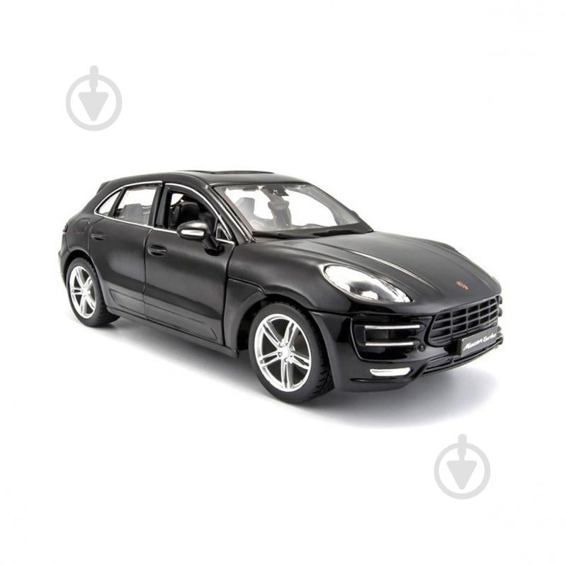 Автомодель Bburago 1:24 Porsche Macan черный 18-21077 - фото 3