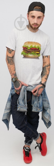 Футболка YAPPI MG1394 р.M серый - фото 3