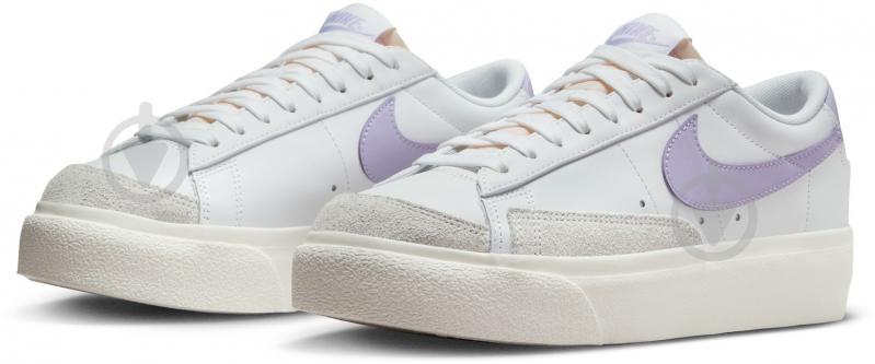 Кроссовки женские демисезонные Nike BLAZER LOPLATFORM DJ0292-114 р.41 белые - фото 4