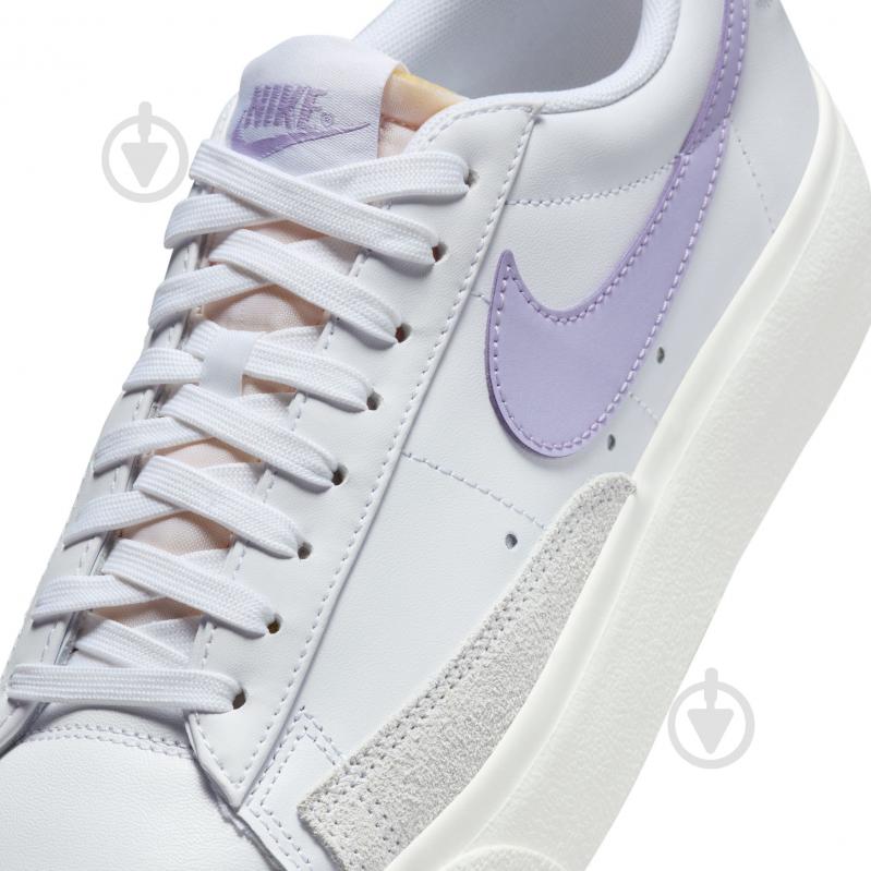 Кроссовки женские демисезонные Nike BLAZER LOPLATFORM DJ0292-114 р.41 белые - фото 7