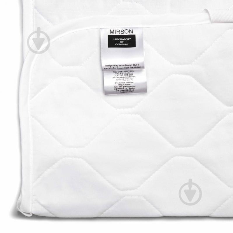 Наматрацник MirSon Стандарт Natural Line Wollen Aloe Vera 958 звичайний з резинкою по периметру 26х80x200 см - фото 5