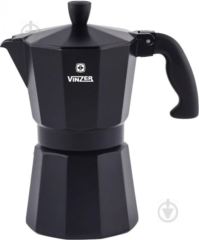 Кофеварка гейзерная Moka Nero на 6 чашек 240 мл 89395 Vinzer - фото 1