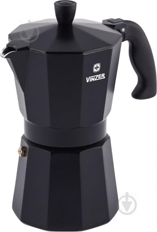 Кофеварка гейзерная Moka Nero на 6 чашек 240 мл 89395 Vinzer - фото 2