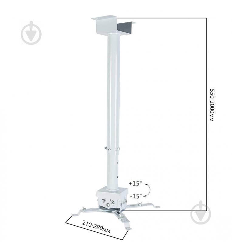 Крепление для телевизора CHARMOUNT PRB55-200 наклонные белый - фото 14