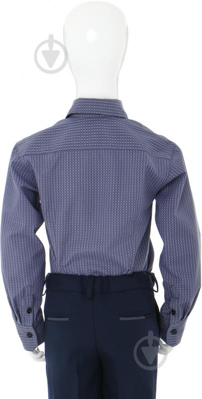 Рубашка р. 30/128 синий 308 - фото 3