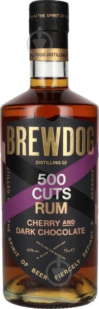 Ром BrewDog 500 Cuts Cherry and Dark Chocolate Rum 0,7 л - фото 1