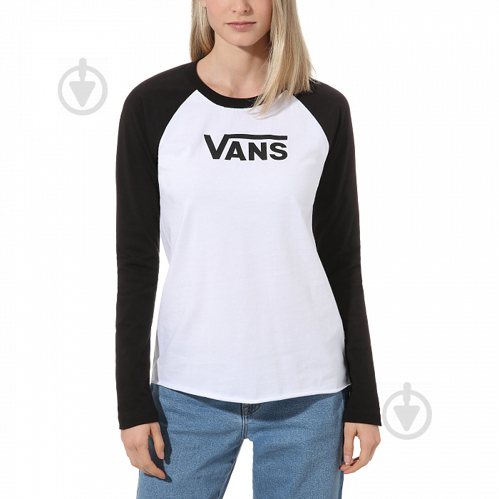 Футболка Vans FLYING V CLASSIC LS RAGLAN VA47XYYB2 р.XS белый - фото 1