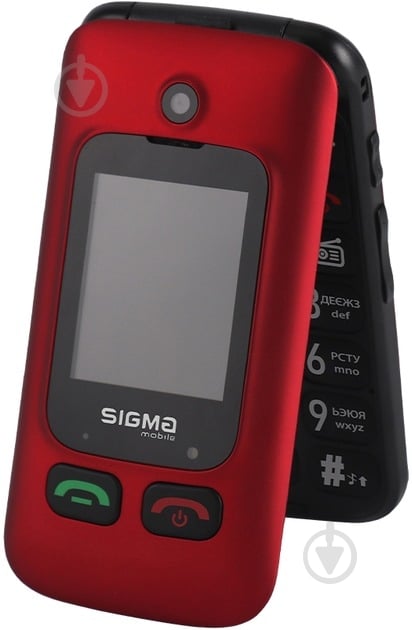 Мобільний телефон Sigma mobile Comfort 50 Shell Duo Type-C Dual Sim red/black 4827798212516 - фото 3