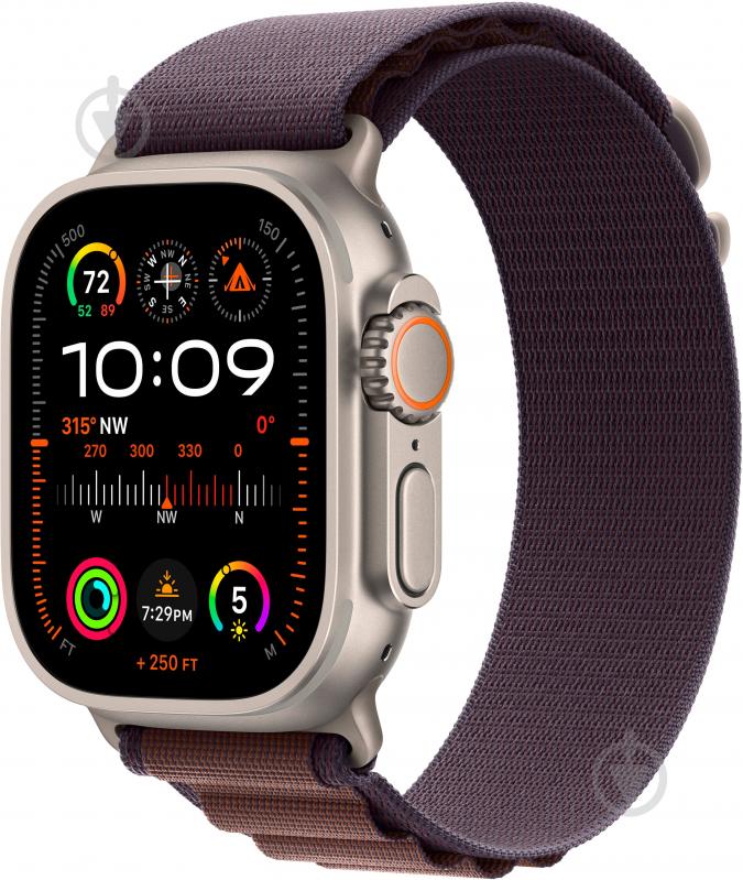 Смарт-годинник Apple Watch Ultra 2 GPS + Cellular 49mm Titanium Case with Indigo Alpine Loop - Small (MRER3UL/A) - фото 1