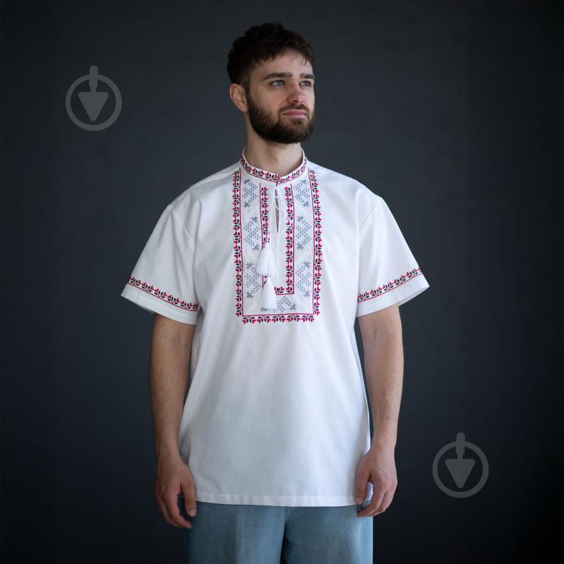 Сорочка Едельвіка білий р. XL 76-25/09 - фото 1 Сорочка Едельвіка білий р. XL 76-25/09 - фото 1