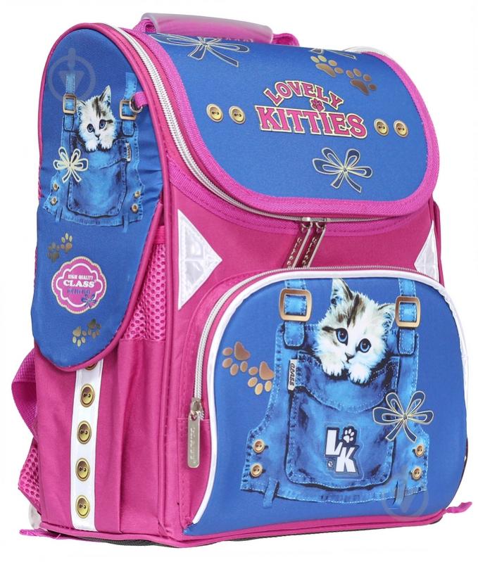 Ранец школьный CLASS Classic Case Kitty LK 34x27x14 см 9921 - фото 1