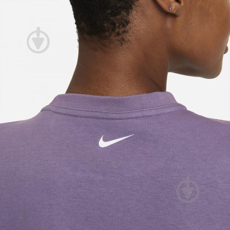 Свитшот Nike W NK DF GFX PK GET FIT FC CRW DD5282-574 р. S сиреневый - фото 4