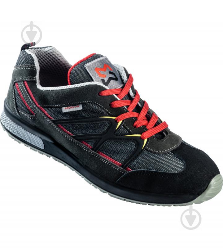 Кросівки WURTH MODYF з металевим підноском JOGGER ONE S1P р.40 M416113040 чорний із червоним - фото 1