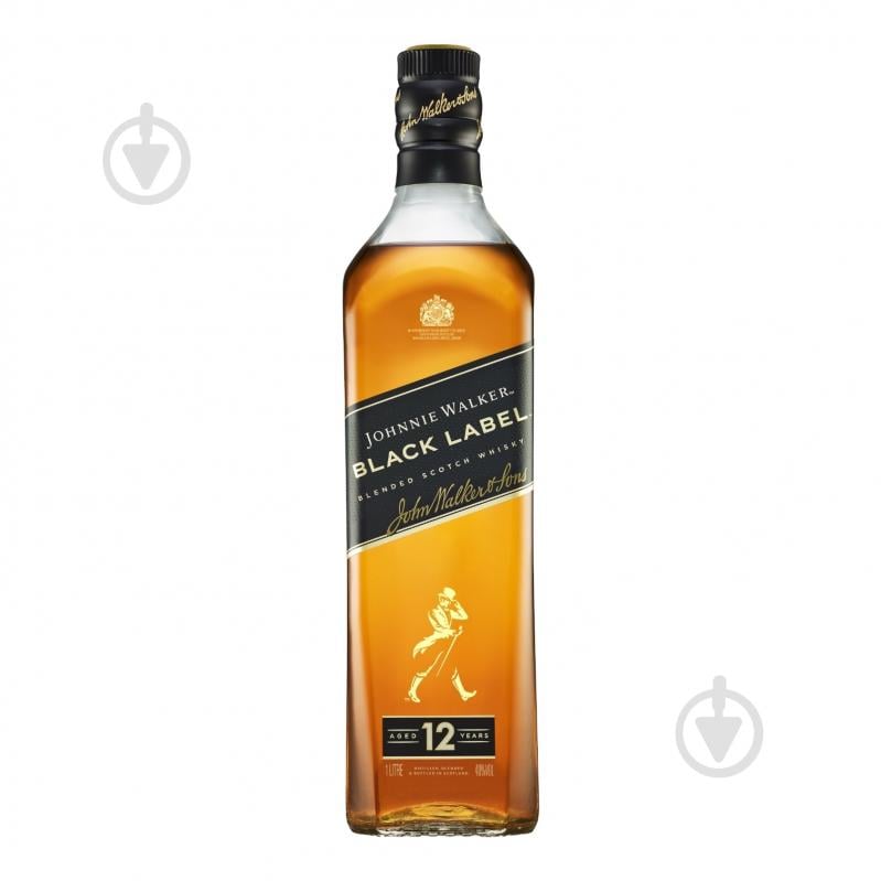 Віскі Johnnie Walker Black label 1 л - фото 1 Віскі Johnnie Walker Black label 1 л - фото 1