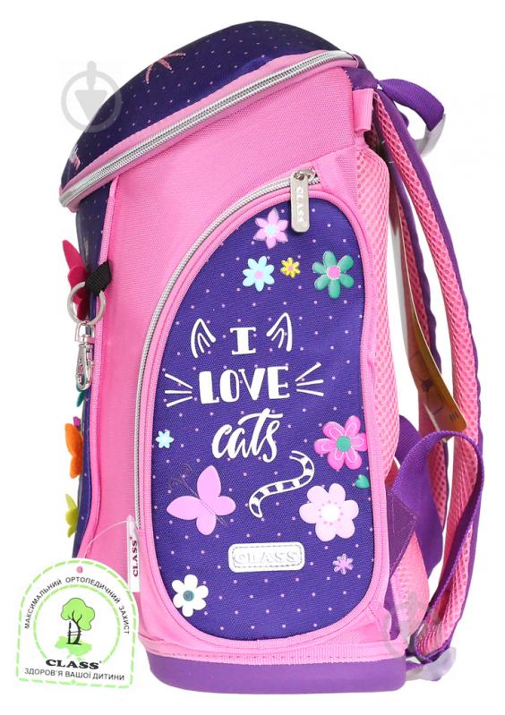 Ранец школьный CLASS SchoolCase Черепашка Cute Cat 38x27x18 см 9955 - фото 2