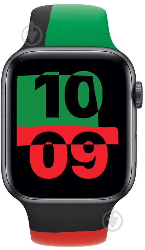 Ремешок Apple 40mm Black Unity Sport Band - S/M (MUQ53ZM/A) - фото 3