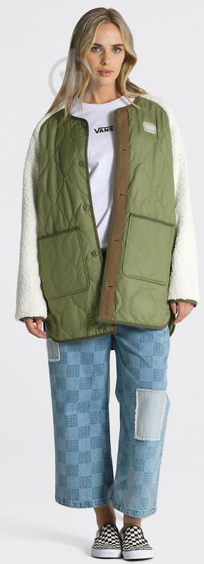 Куртка жіноча Vans PEAKE QUILTED LINER COAT VN00075GZBF1 р.XS різнокольорова - фото 3