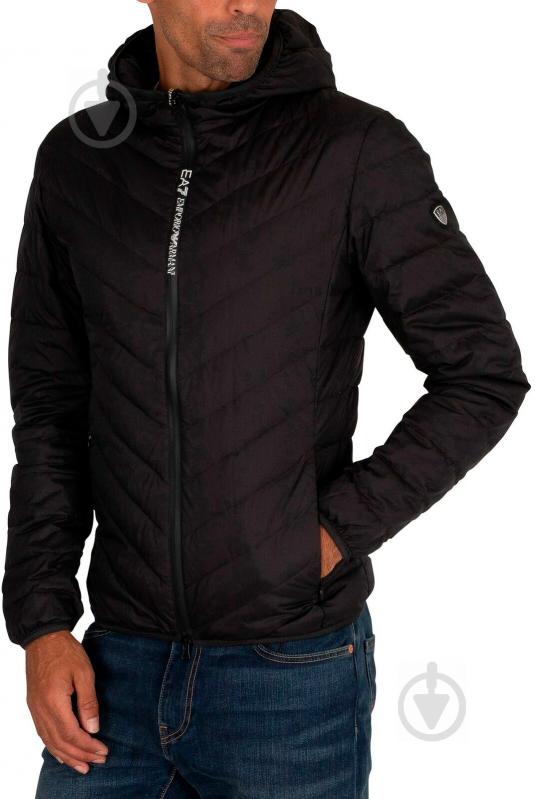 Куртка мужская зимняя EA7 WOVEN DOWN JACKET 8NPB07-PNE1Z-1200 р.L черная - фото 5