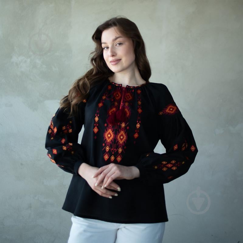 Вышиванка Эдельвика черный р. L 74-25/00 - фото 1 Вышиванка Эдельвика черный р. L 74-25/00 - фото 1