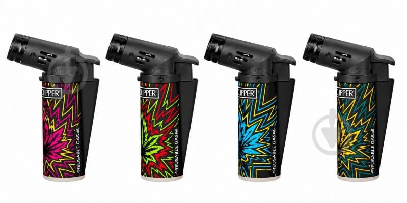 Зажигалка Clipper D20 mini torch с принтом - фото 1