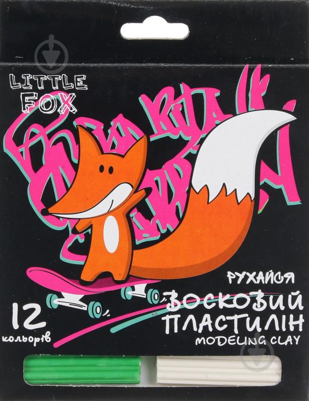 Пластилин восковый Fox 12 цветов - фото 1 Пластилин восковый Fox 12 цветов - фото 1