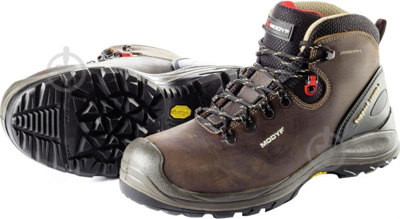 Ботинки рабочие WURTH MODYF з пластиковым подноском S3, подошва VIBRAM HRO р.44 M322022044 коричневый - фото 1