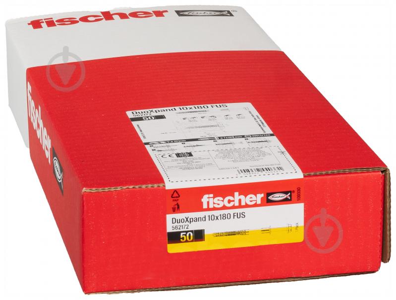 Дюбель рамный потайной DUOXPAND FUS fischer 10x180 мм 1 шт. (562172) - фото 2