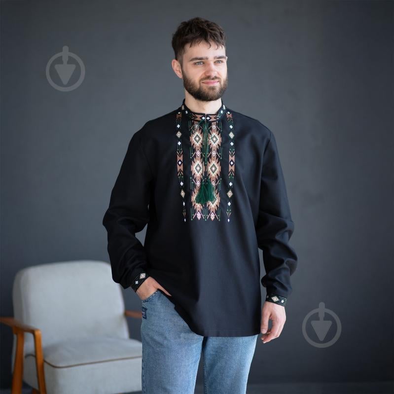 Вышиванка Эдельвика черный р. XXL 392-24/00 - фото 1 Вышиванка Эдельвика черный р. XXL 392-24/00 - фото 1