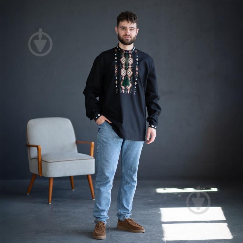 Вышиванка Эдельвика черный р. XXL 392-24/00 - фото 3 Вышиванка Эдельвика черный р. XXL 392-24/00 - фото 3