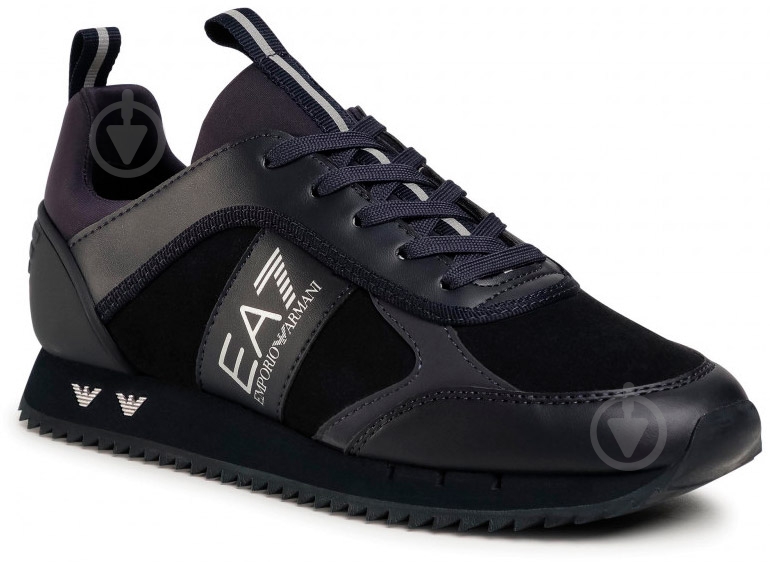 Кросівки чоловічі EA7 PVC/PLASTIC SNEAKER X8X027-XK173-P962 р.45 1/3 чорні - фото 1