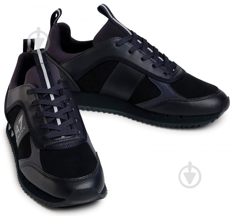 Кросівки чоловічі EA7 PVC/PLASTIC SNEAKER X8X027-XK173-P962 р.45 1/3 чорні - фото 2