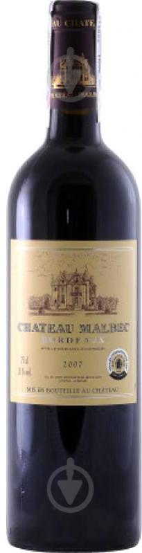 Вино Chateau красное сухое Шато Мальбек Malbec 0,75 л - фото 1