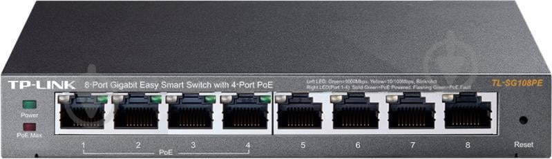 Коммутатор TP-Link TL-SG108PE - фото 1 Коммутатор TP-Link TL-SG108PE - фото 1