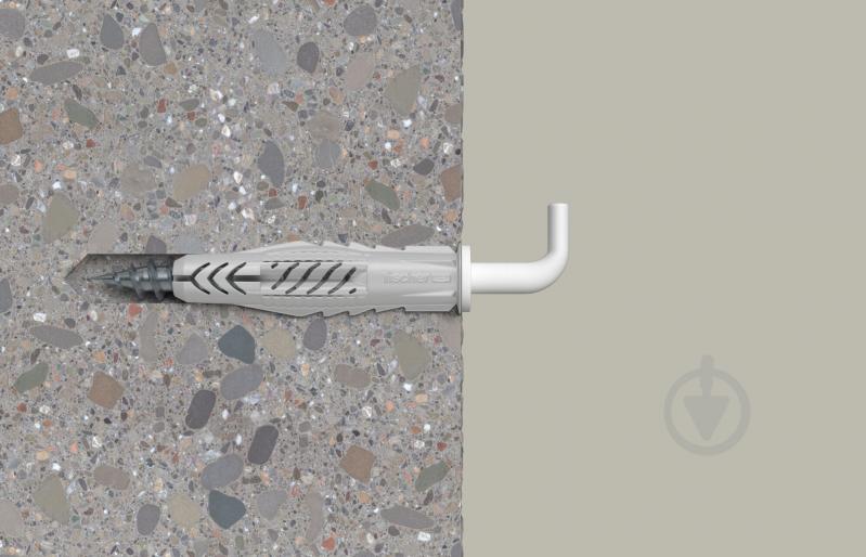 Дюбель універсальний UX без бурта з L-гаком (94413) fischer 8x50 мм 25 шт. (94413) - фото 2 Дюбель універсальний UX без бурта з L-гаком (94413) fischer 8x50 мм 25 шт. (94413) - фото 2