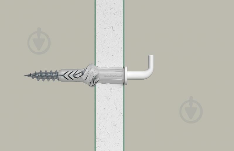 Дюбель універсальний UX без бурта з L-гаком (94413) fischer 8x50 мм 25 шт. (94413) - фото 4 Дюбель універсальний UX без бурта з L-гаком (94413) fischer 8x50 мм 25 шт. (94413) - фото 4