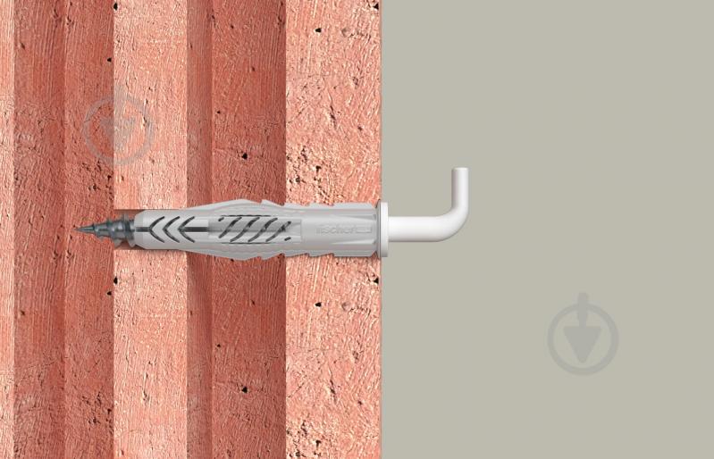 Дюбель універсальний UX без бурта з L-гаком (94413) fischer 8x50 мм 25 шт. (94413) - фото 3 Дюбель універсальний UX без бурта з L-гаком (94413) fischer 8x50 мм 25 шт. (94413) - фото 3