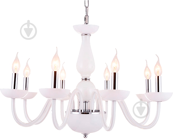 Люстра Victoria Lighting Delicia/SP8 8x40 Вт E14 білий - фото 1