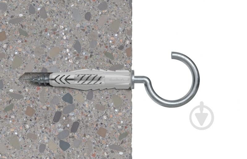 Дюбель універсальний UX без бурта з С-гаком fischer 6x35 мм 25 шт. (94407) - фото 3 Дюбель універсальний UX без бурта з С-гаком fischer 6x35 мм 25 шт. (94407) - фото 3