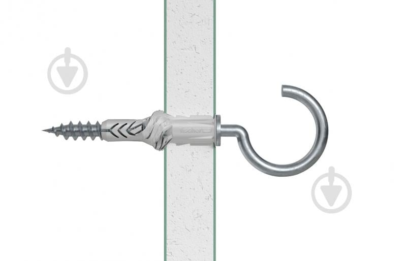 Дюбель універсальний UX без бурта з С-гаком fischer 6x35 мм 25 шт. (94407) - фото 4 Дюбель універсальний UX без бурта з С-гаком fischer 6x35 мм 25 шт. (94407) - фото 4