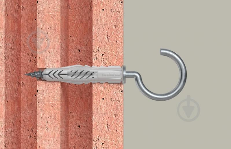 Дюбель універсальний UX без бурта з С-гаком fischer 6x35 мм 25 шт. (94407) - фото 5 Дюбель універсальний UX без бурта з С-гаком fischer 6x35 мм 25 шт. (94407) - фото 5