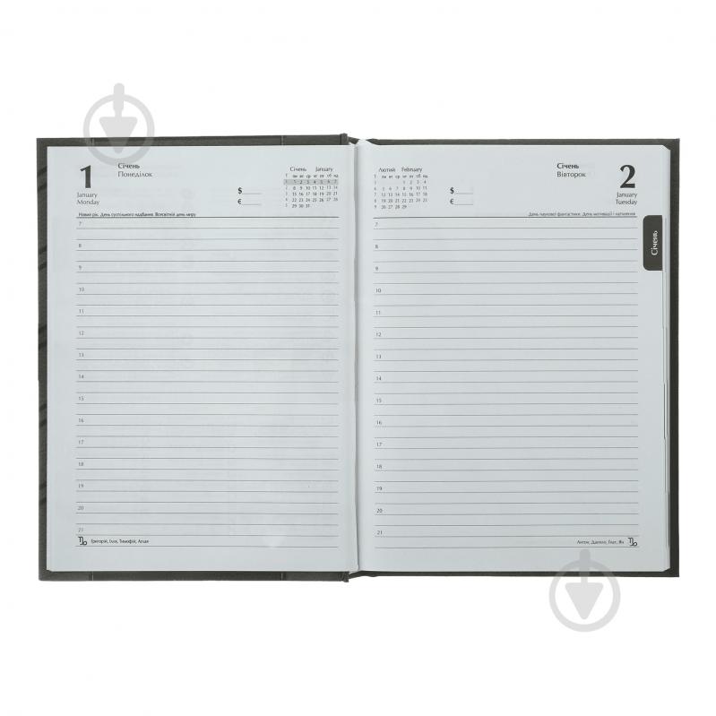 Дневник датированный SOLID черный Buromax A5 2024 - фото 10