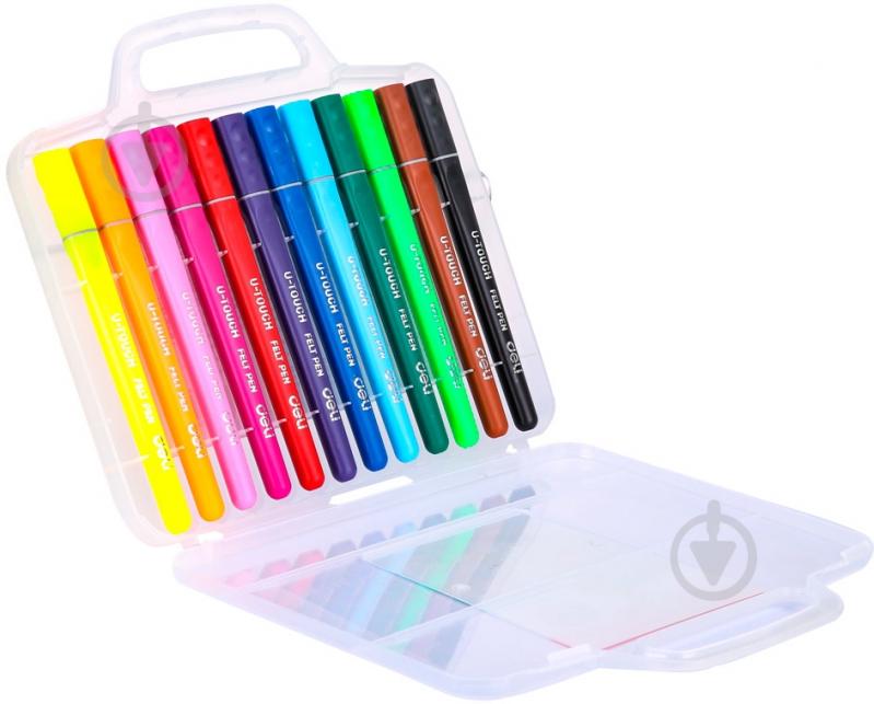 Фломастеры U-Touch 12 цветов EC10604 Deli - фото 2 Фломастеры U-Touch 12 цветов EC10604 Deli - фото 2