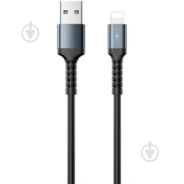 Кабель Remax USB A - Lightning Kayla RC-C008 A-L 1 м black - фото 1