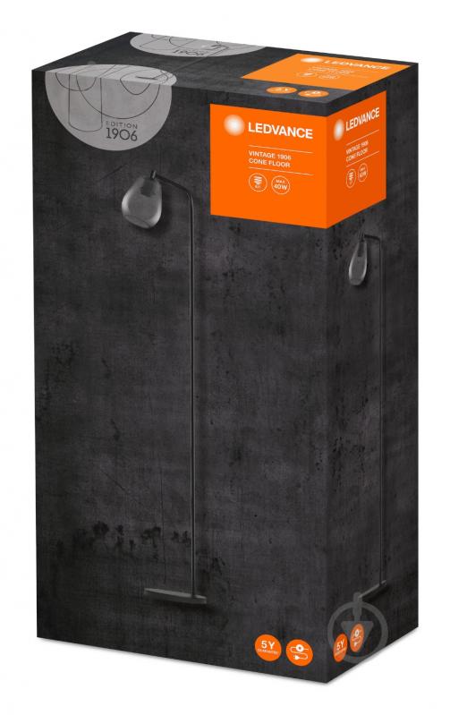 Торшер Ledvance Globe Floor 60 Вт E27 дымчатый - фото 2 Торшер Ledvance Globe Floor 60 Вт E27 дымчатый - фото 2