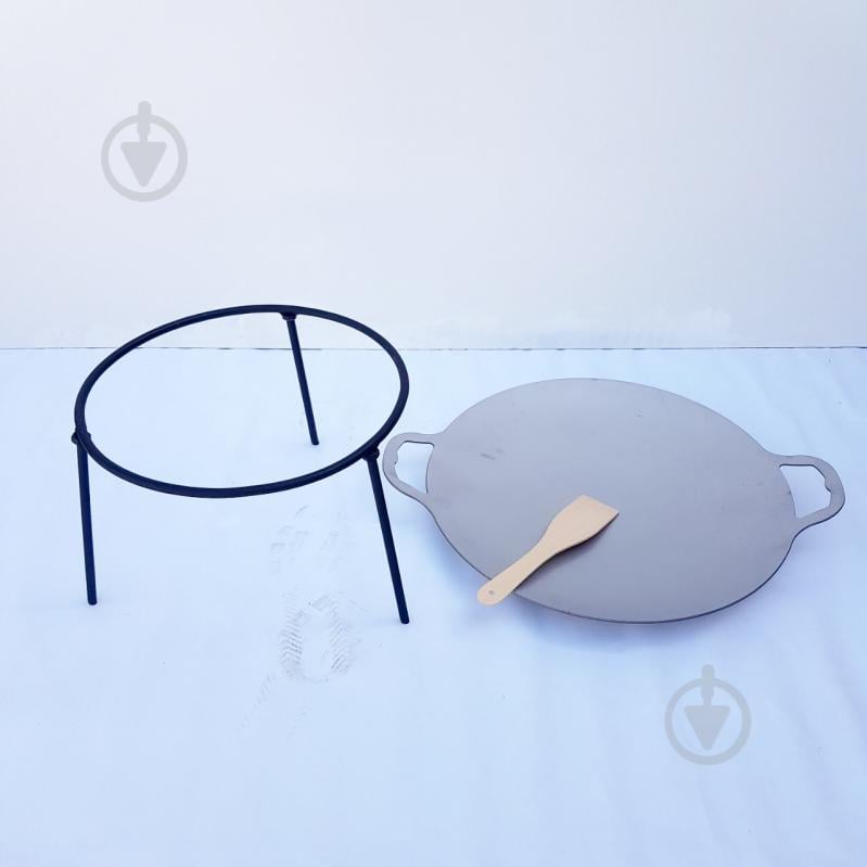 Тарілка-сковорода ø470 мм з харчової нержавіючої сталі - фото 4