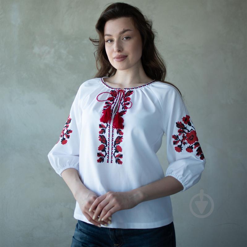 Вишиванка Едельвіка білий р. XL 115-25/09 - фото 2