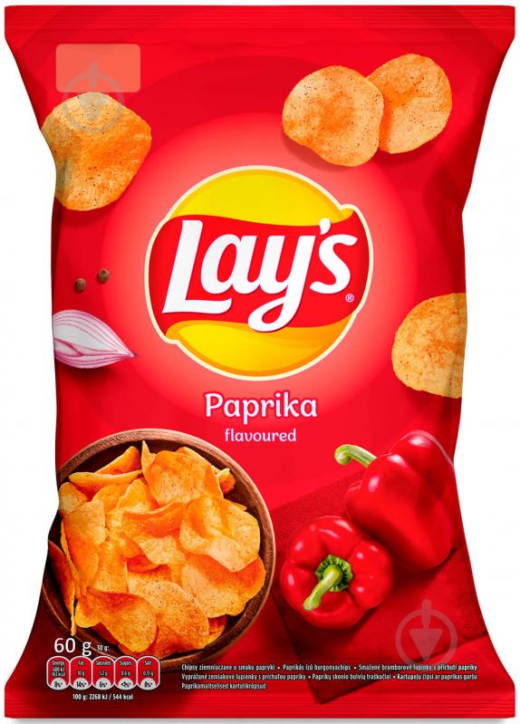 Чипсы Lay's Paprika м/у 60г - фото 1