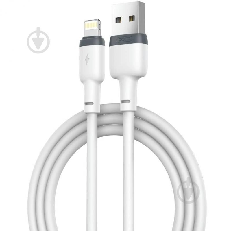 Кабель Xo USB A - L NB208 1 м white - фото 1